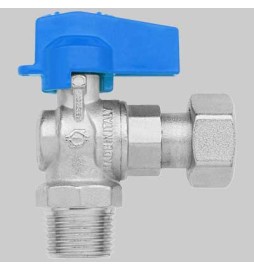 MINI RUBINETTO A SFERA SQUADRA MF - 1/2-1/2 dado girevole