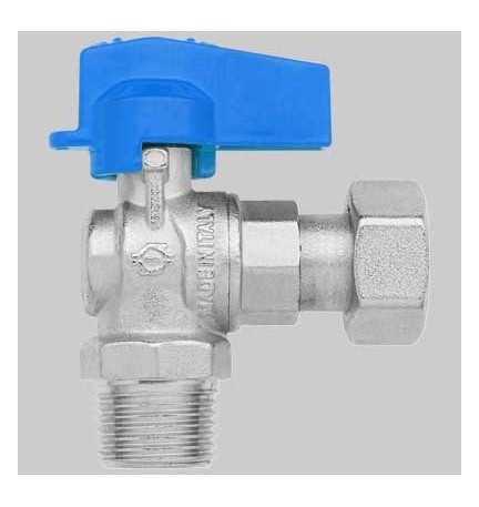 MINI RUBINETTO A SFERA SQUADRA MF - 1/2-1/2 dado girevole