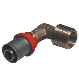 RACCORDO PRESS CURVO MASCHIO PER MULTISTRATO 1"1/4 x 40