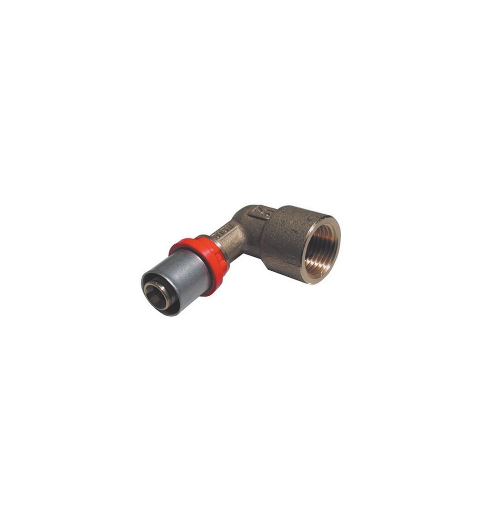 RACCORDO PRESS CURVO FEMMINA PER MULTISTRATO 1/2 x 16 x 2,25
