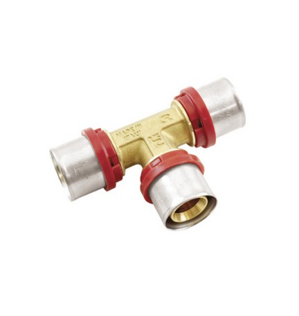 RACCORDO PRESS A T PER MULTISTRATO 20 x 2,5