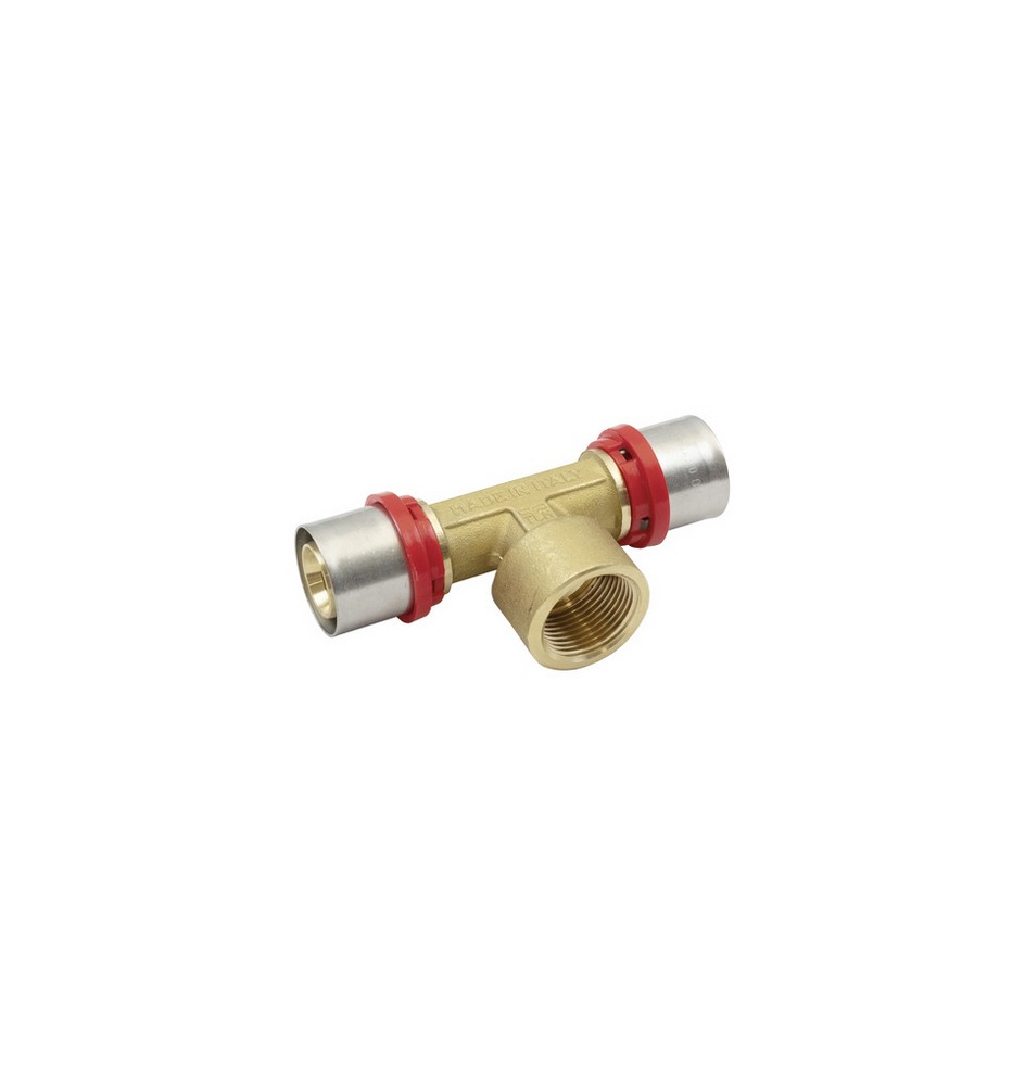 RACCORDO PRESS A T FEMMINA PER MULTISTRATO 1/2 x 16 X 2,25