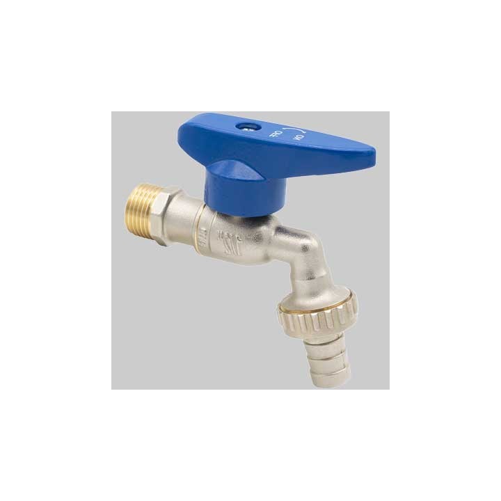 RUBINETTO PORTAGOMMA A SFERA ANTIGELO CON LEVA IN ALLUMINIO ICMA - 1/2