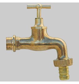 RUBINETTO PORTAGOMMA OTTONE LUCIDO - 3/4