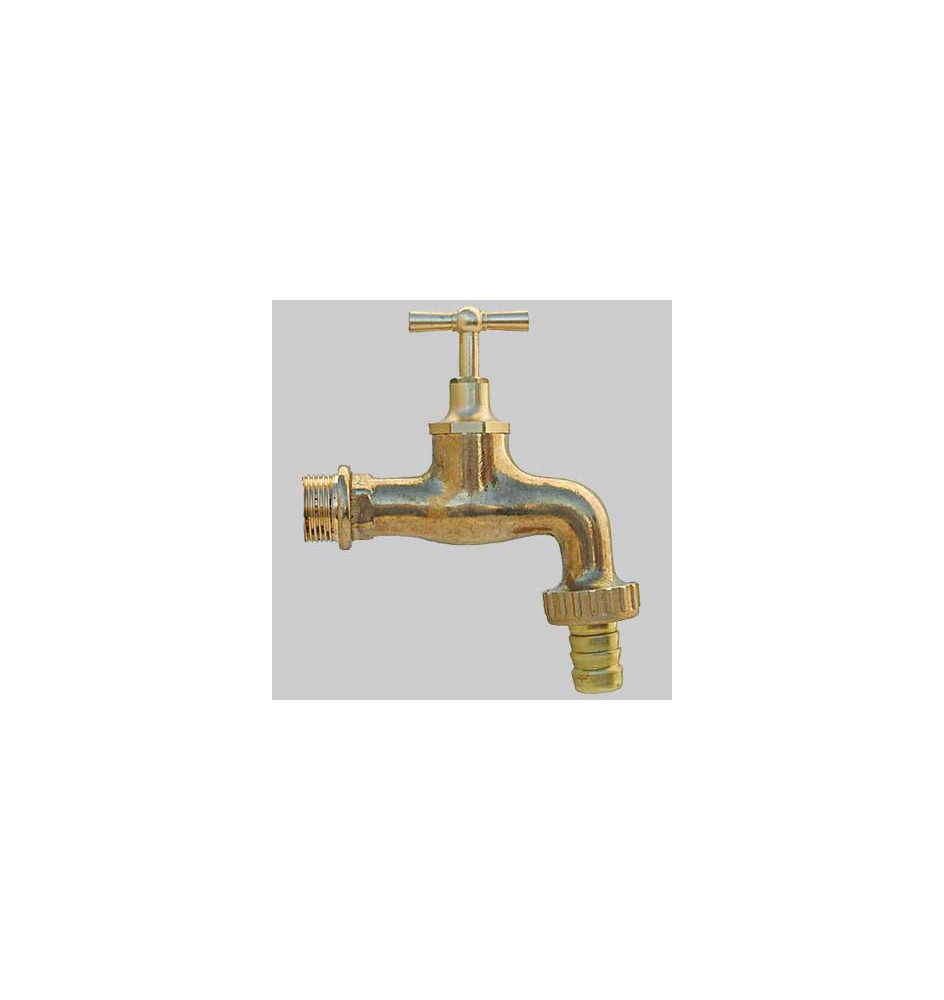 RUBINETTO PORTAGOMMA OTTONE LUCIDO - 3/4