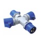 ADATTATORE INDUSTRIALE 16A 220V MULTIPL IP44 FIG.9