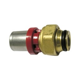 RACCORDO PRESS. DIRITTO CON GIRELLO PER MULTISTRATO 1/2" x 16