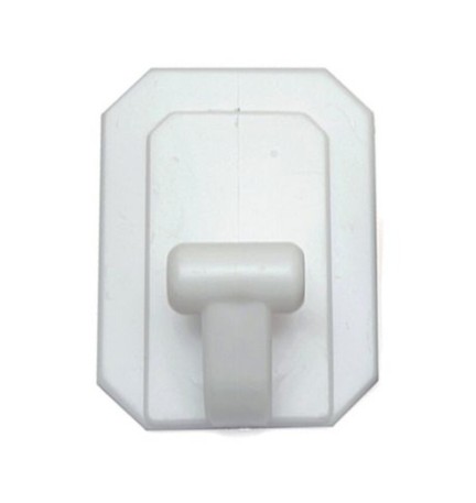 BL GANCIO ADESIVO GIGANTE PLAST BIANCO 2 PZ