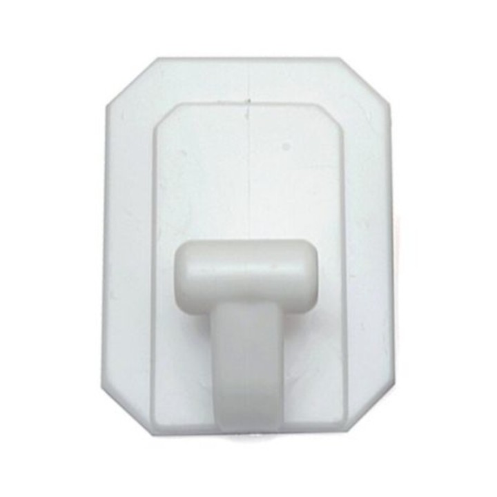 BL GANCIO ADESIVO GIGANTE PLAST BIANCO 2 PZ