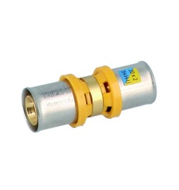 RACCORDO DIRITTO DOPPIO A PRESSARE PER MULTISTRATO Diam. 16