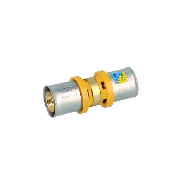 RACCORDO DIRITTO DOPPIO A PRESSARE PER MULTISTRATO Diam. 26