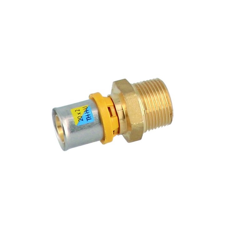 RACCORDO DIRITTO MASCHIO A PRESSARE PER MULTISTRATO 3/4" x 26