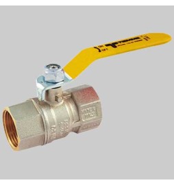 VALVOLA SFERA GAS F/F LEVA ACCIAIO - 1/2 MOP5