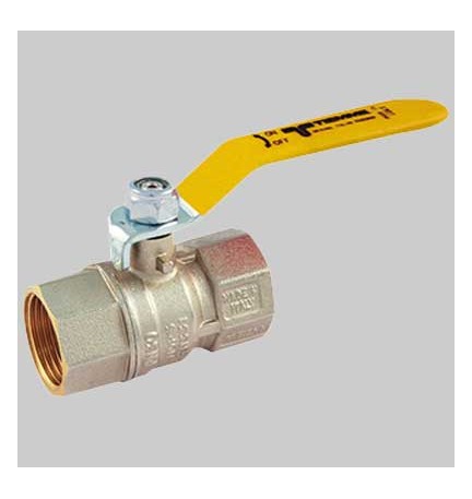 VALVOLA SFERA GAS F/F LEVA ACCIAIO - 1" MOP5