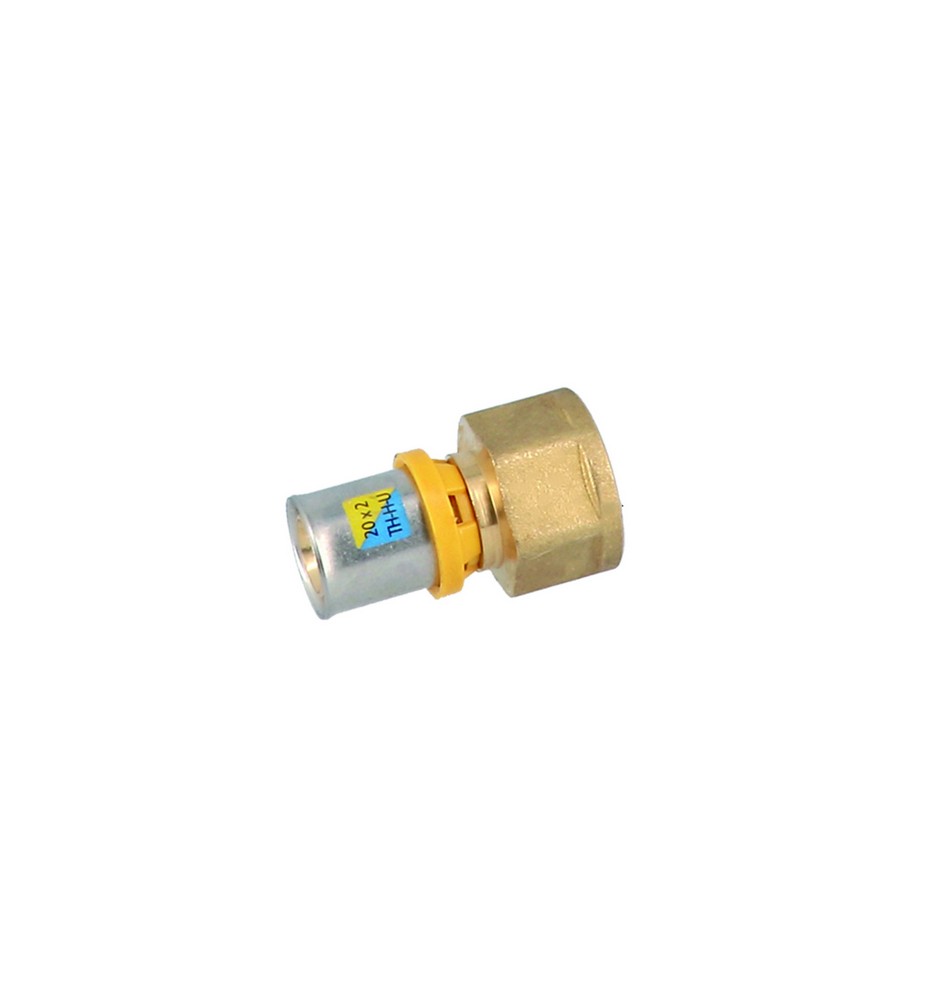 RACCORDO DIRITTO FEMMINA A PRESSARE PER MULTISTRATO 1/2" x 20 -CONF