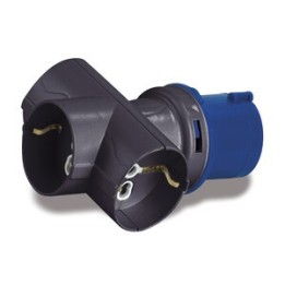 ROSI 1879 ADATTATORE INDUSTRIALE 3P SCHUKO IP20