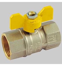 VALVOLA SFERA GAS F/F FARFALLA ALLUMINIO - 3/4 MOP5