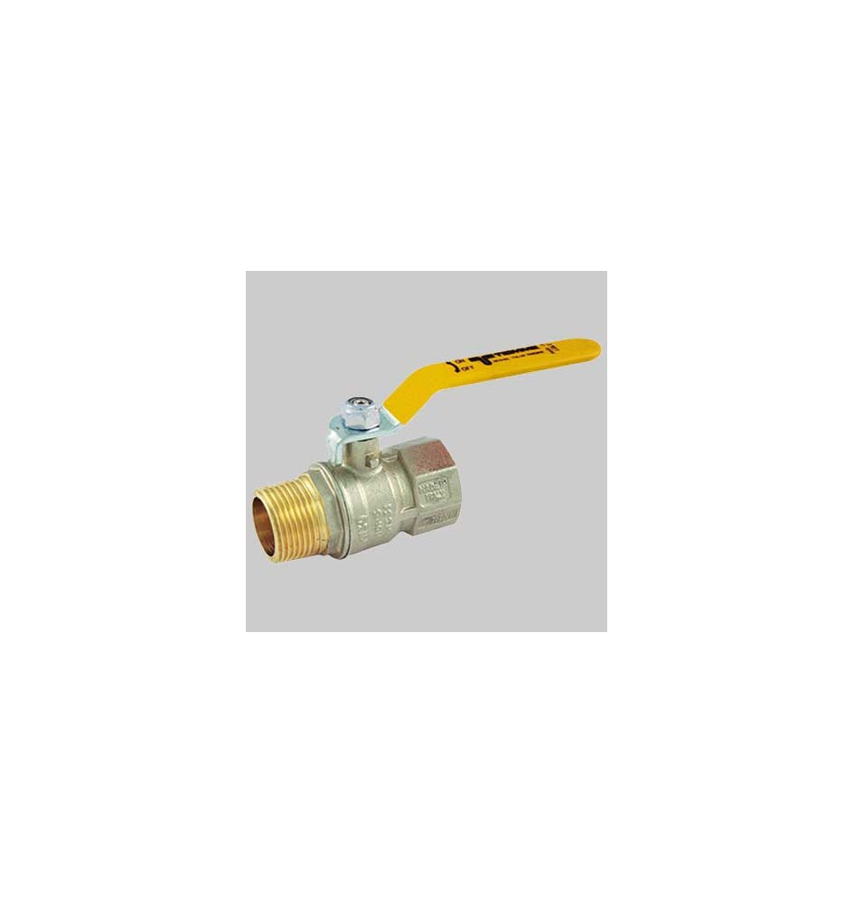 VALVOLA SFERA GAS M/F LEVA ACCIAIO - 3/4 MOP5