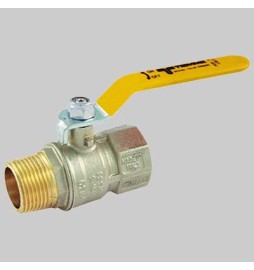 VALVOLA SFERA GAS M/F LEVA ACCIAIO - 1" MOP5