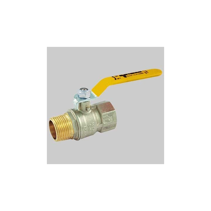 VALVOLA SFERA GAS M/F LEVA ACCIAIO - 1" MOP5