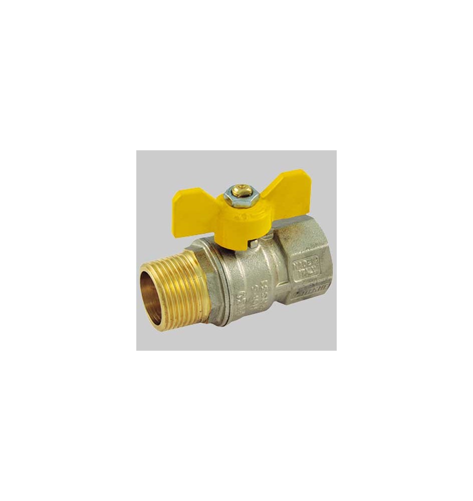VALVOLA SFERA GAS M/F FARFALLA ALLUMINIO - 1" MOP5