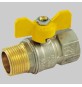 VALVOLA SFERA GAS M/F FARFALLA ALLUMINIO - 1" MOP5