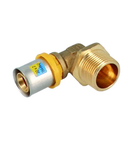 ANGOLO MASCHIO A PRESSARE PER MULTISTRATO 1/2" x 20