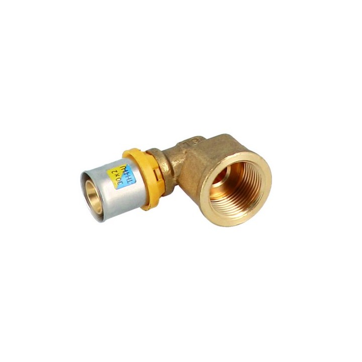ANGOLO FEMMINA A PRESSARE PER MULTISTRATO 1/2" x 16