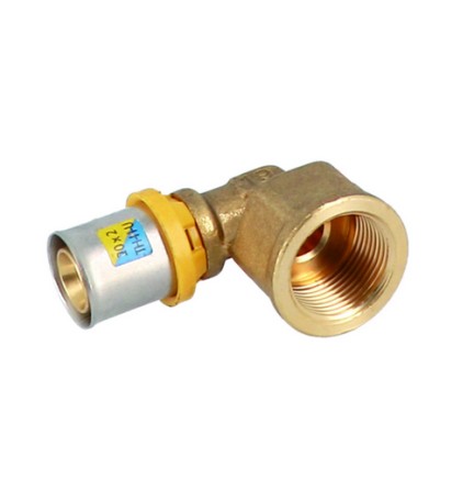 ANGOLO FEMMINA A PRESSARE PER MULTISTRATO 3/4" x 20