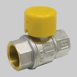 VALVOLA SFERA GAS F/F CON CAPPUCCIO PIOMBABILE - 3/4 MOP5