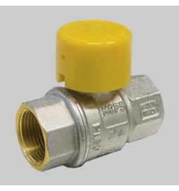 VALVOLA SFERA GAS F/F CON CAPPUCCIO PIOMBABILE - 1"1/4 MOP5