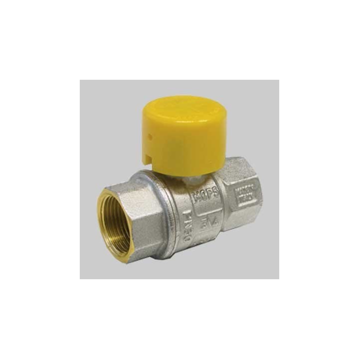 VALVOLA SFERA GAS F/F CON CAPPUCCIO PIOMBABILE - 1"1/4 MOP5
