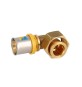 ANGOLO DADO GIREVOLE E SEDE PIANA CON GUARNIZIONE PRESSARE MULTISTRATO 3/4" x 20