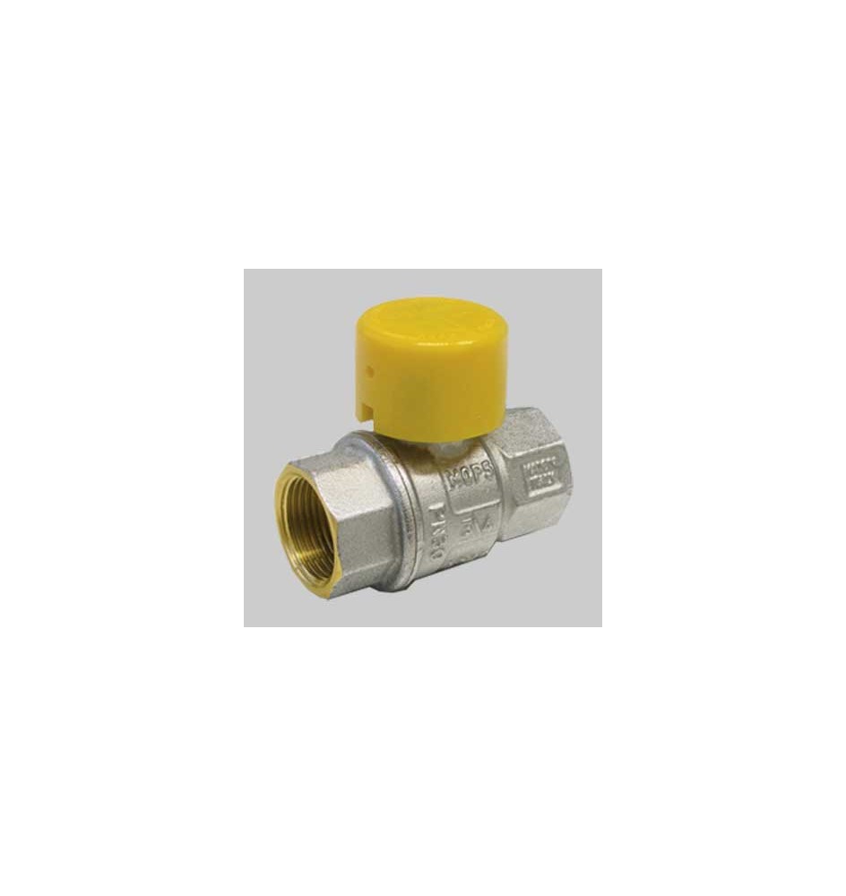 VALVOLA SFERA GAS F/F CON CAPPUCCIO PIOMBABILE - 2" MOP5