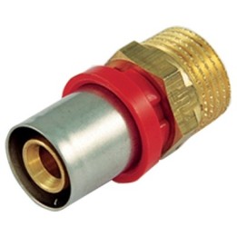 RACCORDO PRESS DIRITTO MASCHIO COMPACT PER MULTISTRATO 20 x 2,0 -3/4"