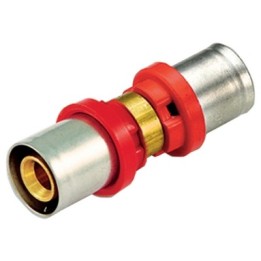 RACCORDO PRESS DIRITTO DOPPIO COMPACT PER MULTISTRATO 16 x 2,0 -16 x 2,0