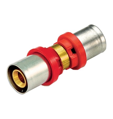 RACCORDO PRESS DIRITTO DOPPIO COMPACT PER MULTISTRATO 16 x 2,0 -16 x 2,0