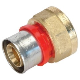 RACCORDO PRESS DIRITTO FEMMINA COMPACT PER MULTISTRATO 16 x 2,0 - 1/2"
