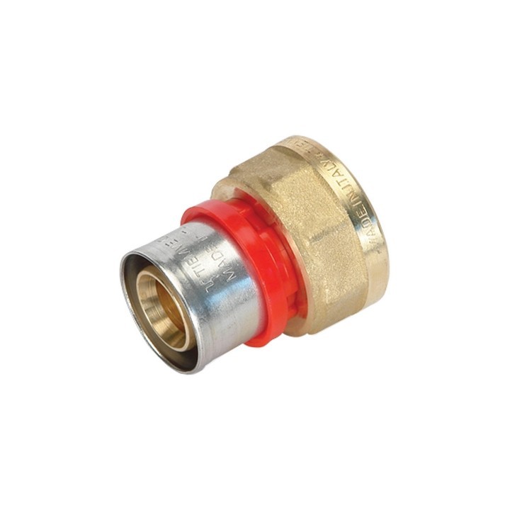 RACCORDO PRESS DIRITTO FEMMINA COMPACT PER MULTISTRATO 16 x 2,0 - 1/2"