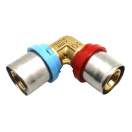 RACCORDO CURVO DOPPIO COMPACT PER MULTISTRATO 20 x 2,0 - 20 x 2,5