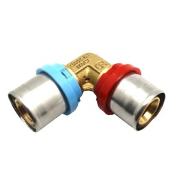 RACCORDO CURVO DOPPIO COMPACT PER MULTISTRATO 20 x 2,0 - 20 x 2,5