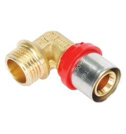 RACCORDO PRESS CURVO MASCHIO COMPACT PER MULTISTRATO 16 x 2,0 - 1/2"