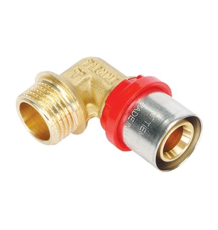 RACCORDO PRESS CURVO MASCHIO COMPACT PER MULTISTRATO 20 x 2,0 - 1/2"