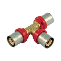RACCORDO PRESS A T COMPACT PER MULTISTRATO 16 x 2,0 - 16 x 2,0 - 16 x 2,0