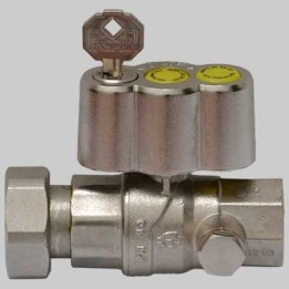 VALVOLA A SFERA GAS DIRITTA POST CONTATORE - 3/4 x 1" girevole