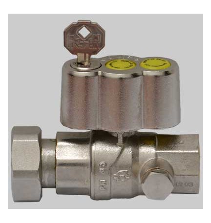 VALVOLA A SFERA GAS DIRITTA POST CONTATORE - 3/4 x 1" girevole