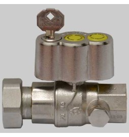 VALVOLA A SFERA GAS DIRITTA POST CONTATORE - 1" x 1"1/4 girevole