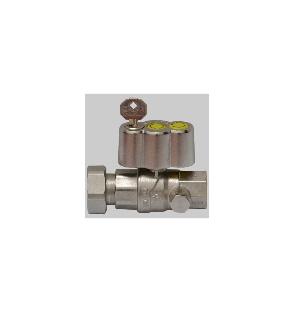 VALVOLA A SFERA GAS DIRITTA POST CONTATORE - 1" x 1"1/4 girevole