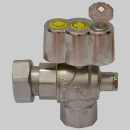 VALVOLA A SFERA GAS SQUADRA POST CONTATORE - 3/4 x 1" girevole
