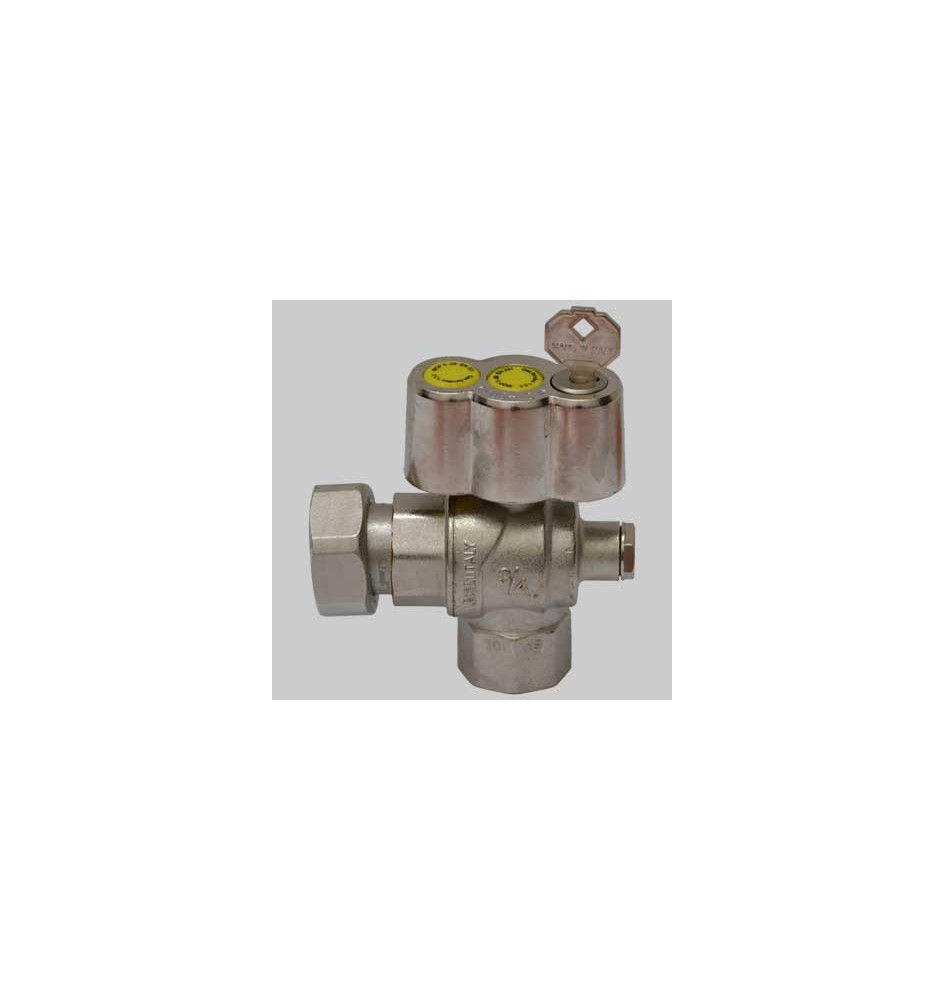 VALVOLA A SFERA GAS SQUADRA POST CONTATORE - 3/4 x 1" girevole